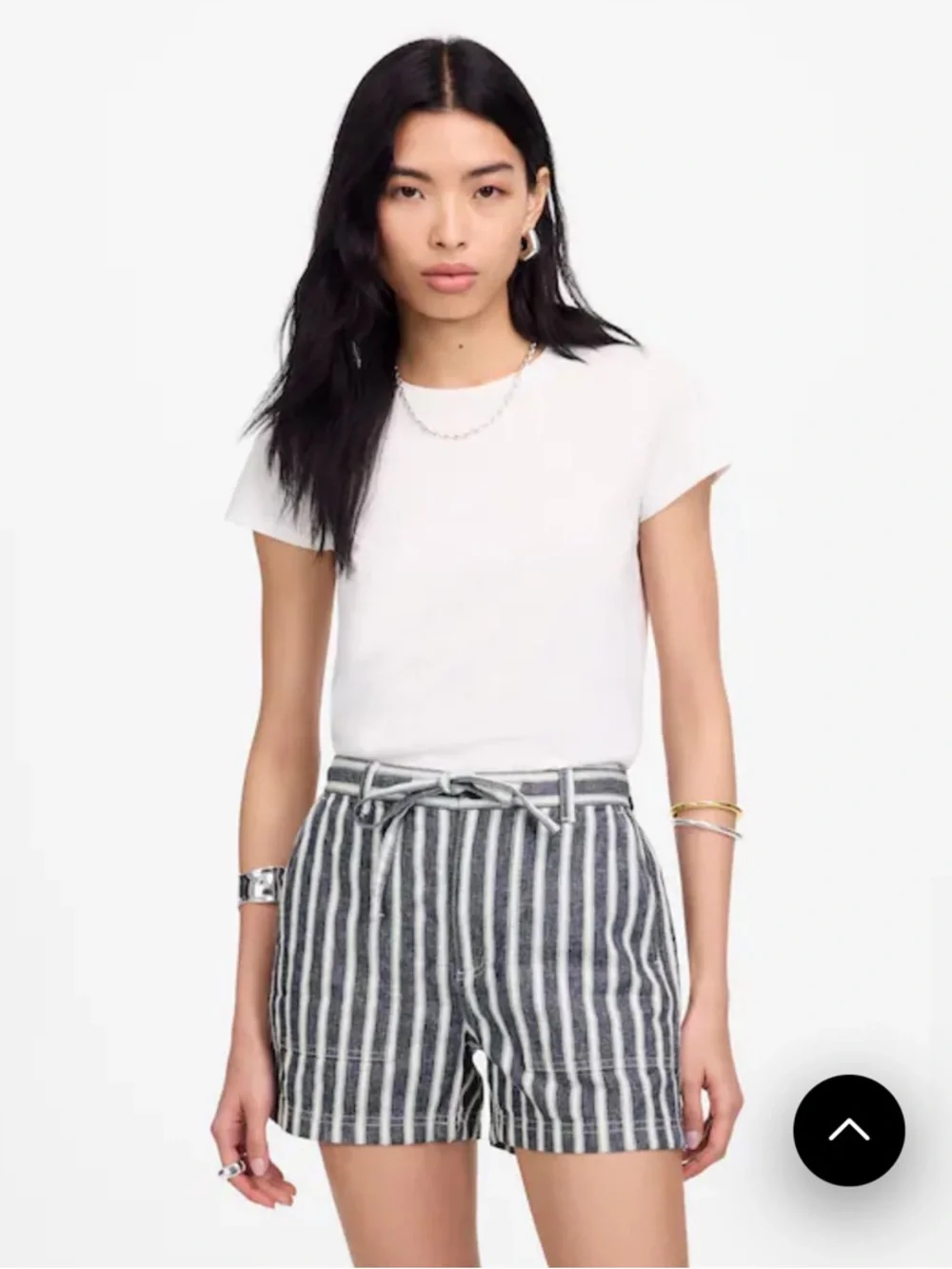 Madewell Pull-On Drawstring Shorts linen cotton nwot - Picture 2 of 11